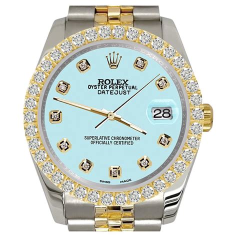 rolex datejust aqua blue|Rolex Datejust blue dial 36mm.